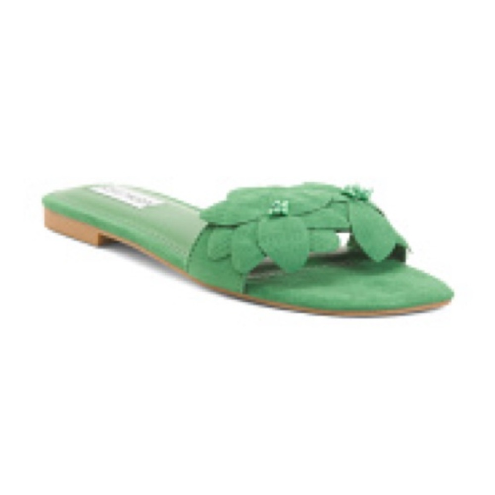 NWT/NIB Green Steve Madden Lowtus Sandal | Size 9